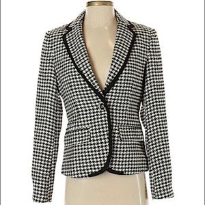 NWT Merona Black & White Houndstooth Blazer